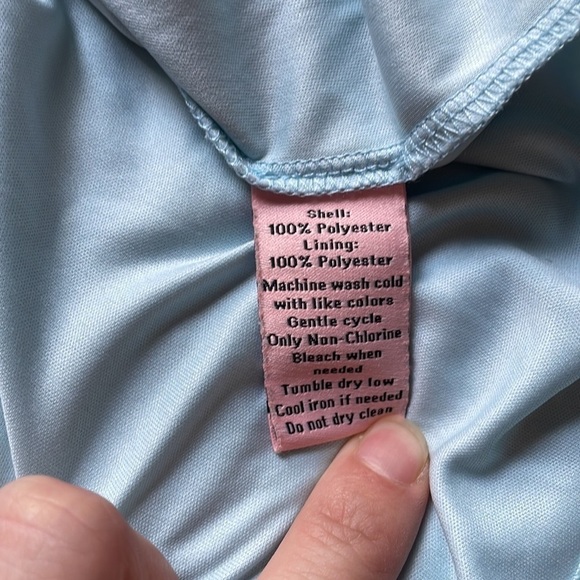 Juicy Couture Baby Blue Tiered Sleeveless Top Women’s Medium EUC Y2K - Picture 7 of 9